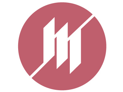 M Logo circle fraktur logo m medieval