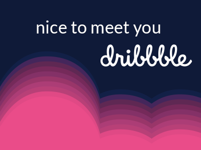 Nice To Meet You dribbble logo nice to meet you