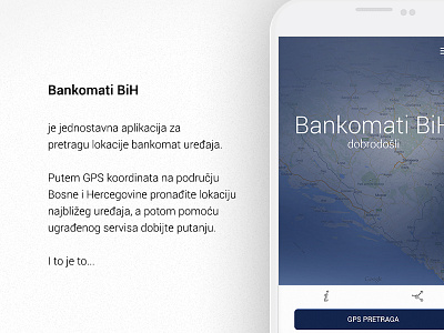 Bankomati Landing Page app clean landing page simple slider