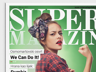 February Cover anim beauty cover digital publishing health magazine
