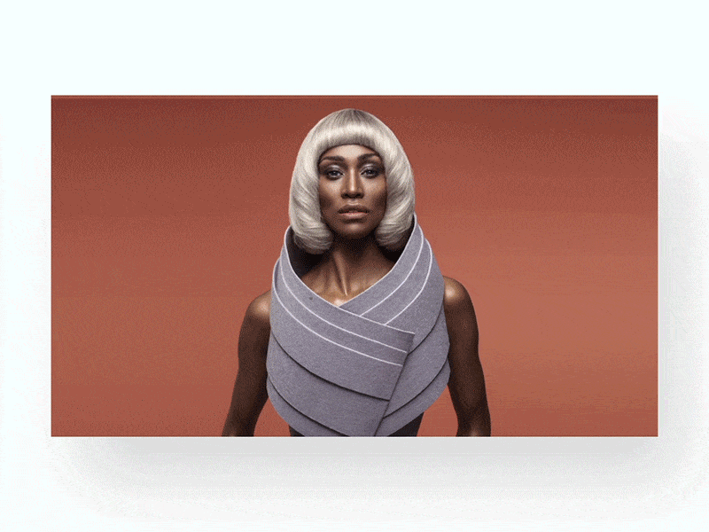Ottografie—Slider Animation animation dark fashion female interface menu minimal model photography portfolio serif ui