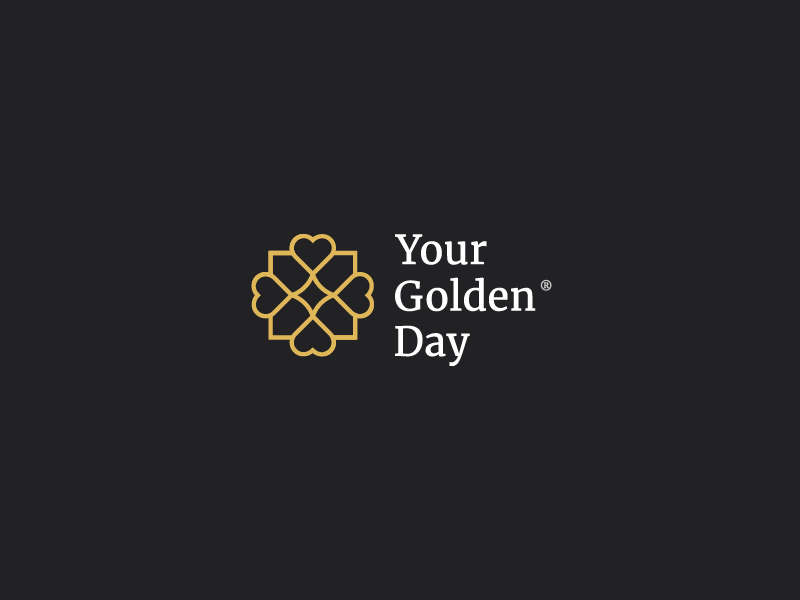 Your Golden Day—Brand Identity icon typography photographer geometric brand identity gold symbol photography wedding serif logo