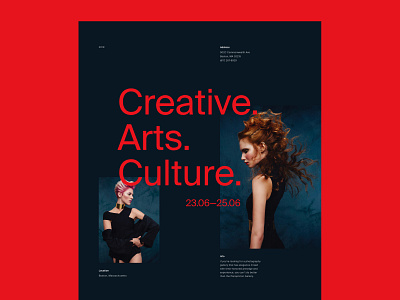 Art Gallery—Exploration agency art artist clean editorial fashion fine arts gallery hair interface magazine minimal model museum photography red typographic ui webdesign website