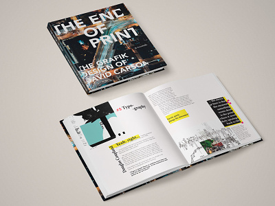 THE END OF PRINT book graphic design print typography