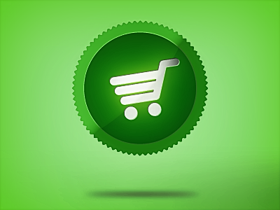 E-shop sign button eshop green webdesign