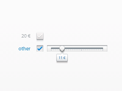 Payment slider gui interface slider subtle user white