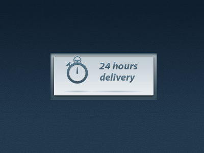 Delivery icon 24 blue clock dark delivery gradient hour icon light time web webdesign