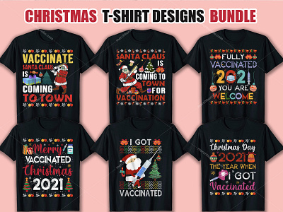 Christmas T Shirt Design Bundle branding clothingbrand design illustration tshirt tshirtdesign typography vector