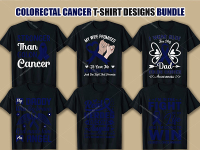 Colorectal Cancer T-Shirt Design Bundle