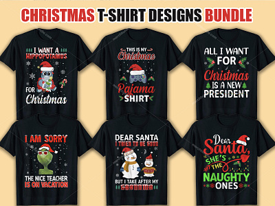 Christmas T-Shirt Design Bundle