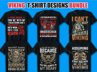 Viking T Shirt Design Bundle