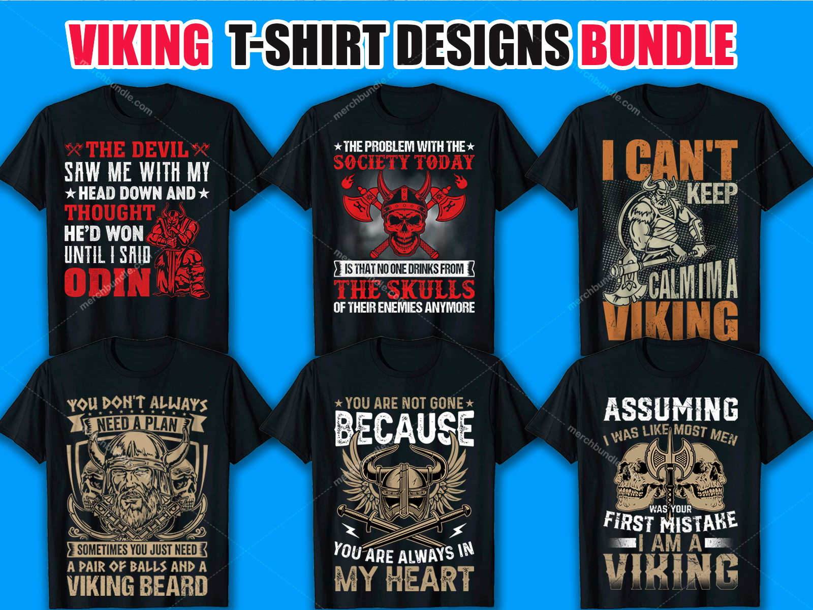 Viking T Shirt Design Bundle by Ajmir Hossain on Dribbble