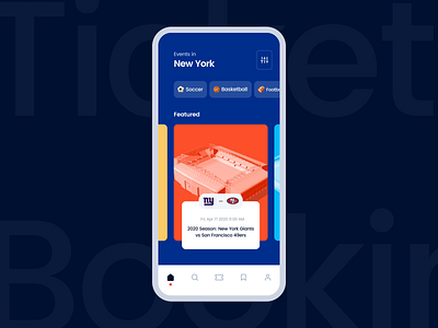 #20 Sport Ticket Booking 3d after effects animation app booking clean interaction interactive interface mobile mobile app mobile ui seats sport ticket ticketing transition ui uidesign ux ui