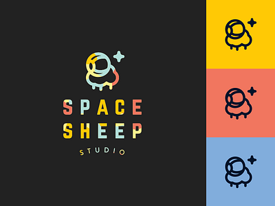 Space Sheep Studio Logo logo logo design