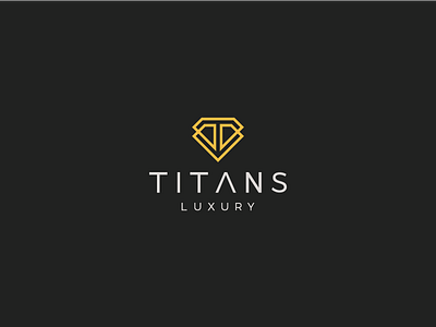 Titans Luxury Logo diamond logo logo design luxury monogram titan