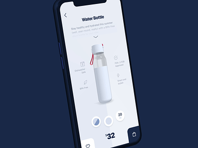 #16 Bottle Customizing Interaction 3d after effects animation app bottle clean customize ecommerce interaction interface mobile product shop shopping store ui ux ui