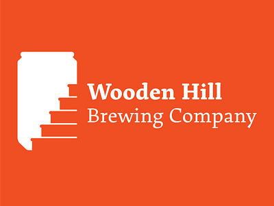 Wooden Hill Brewing Company beer brewery identity logo minnesota mn staircase stairs