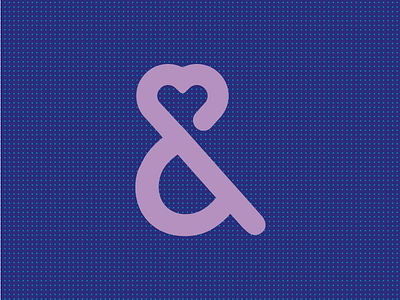 And Love ampersand heart icon love monoweight