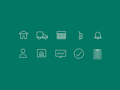 Moving icons application design icon set icons