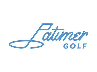 Latimer Golf golf logo type typography
