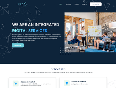 Access Digital Website design ui uiux ux website