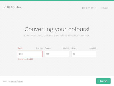 RGB to HEX convertor hex rgb