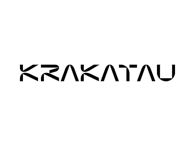 Krakatau lettering type type design