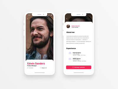 User Profile dailyui mobile profile ui user ux