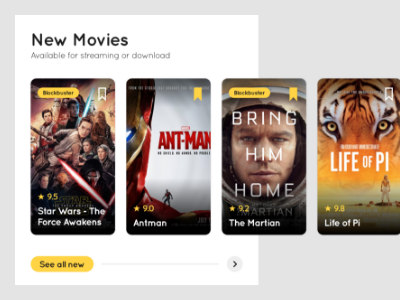 Movie Reference App experience design interaction design interface ui design