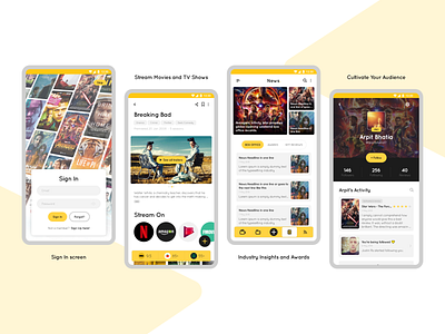 New Movie App adobexd android app design experience design interaction design interactiondesign made with adobe xd madewithxd movie reference app movies app ui ui design uidesign uiux ux ux design uxdesign