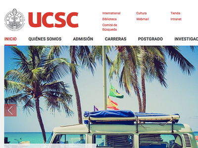 Universidad Católica de la Santísima Concepción chile ucsc ui universidad university ux web wordpress wp