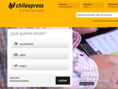 Chilexpress - Home chile chilexpress logística ux