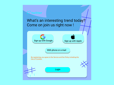 Redesign Landing Page Twitter graphic design landingpage twitter ui ux webdesign