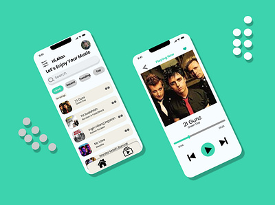 Music Player App app design mobileapp musicplayer ui ux