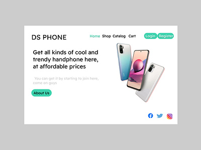Landing Page for Phone Store