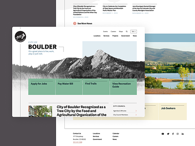 City of Boulder - Home aten city drupal government sketch ui ux website