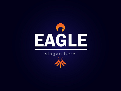 Creative Nice Eagle Logo eagle logo free logo maker logo logo design shield logo sunset logo tahnix