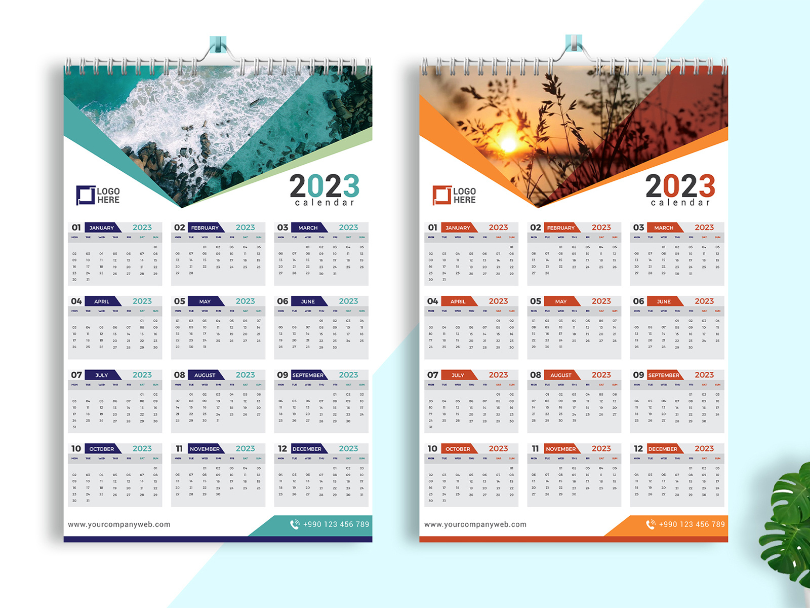 Calendar design 2023 by Tahnix Creative on Dribbble