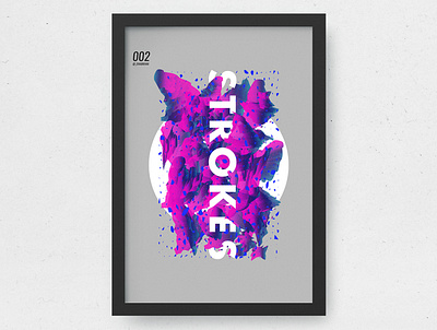 Strokes art baugasm gradient illustration