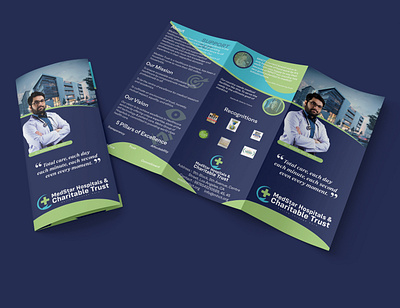 Brochure Design for Hospital app branding brochure design graphic design illustration layout logo marketing pamphlet phot photoshop typography ui ux vector