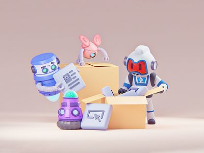 AWeber Packages 3d 3d art 3d illustration 3d model 3d modeling b3d blender cycles illustration render