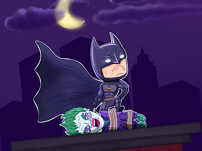 Grumpy Bat batman dc drawing gotham grumpy grumpy cat illustration joker justice league sketch