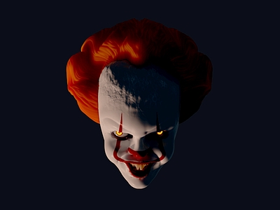 Pennywise The Dancing Clown 3d 3d modeling b3d blender clown cycles it pennywise render stephen king