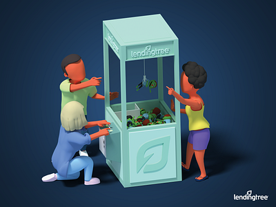 LendingTree Rebrand 3D Illustration #2