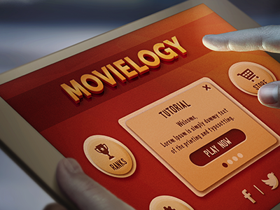 Movielogy App app game ipad iphone movielogy play ui