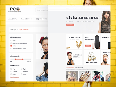 New Obsession - Fashion E-Commerce boxed clean commerce ecommerce fashion product