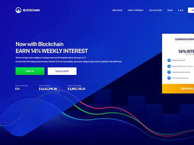 Hyip Invest Landing Page