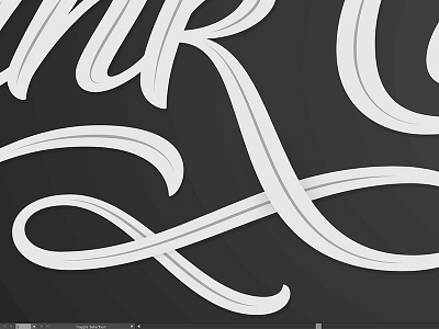 Poetic Lettering Work in Progress