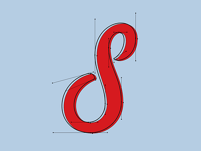 More ProcesS bezier curves letter lettering paths process s type typography vector