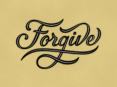 Always... curves custom type forgive gold hand drawn type letterforms lettering letters type type design typography